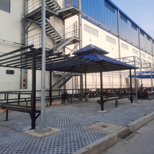 THIẾT KẾ - THI CÔNG -TRỌN GÓI -NHÀ GIỮ XE - NHÀ HÚT THUỐC 