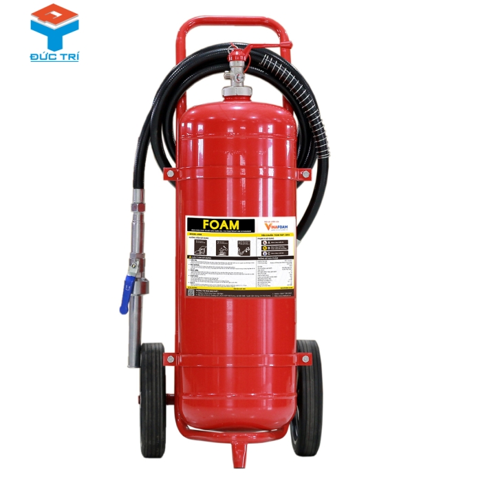 Bình chữa cháy xe đẩy bọt VINAFOAM 25 Lít